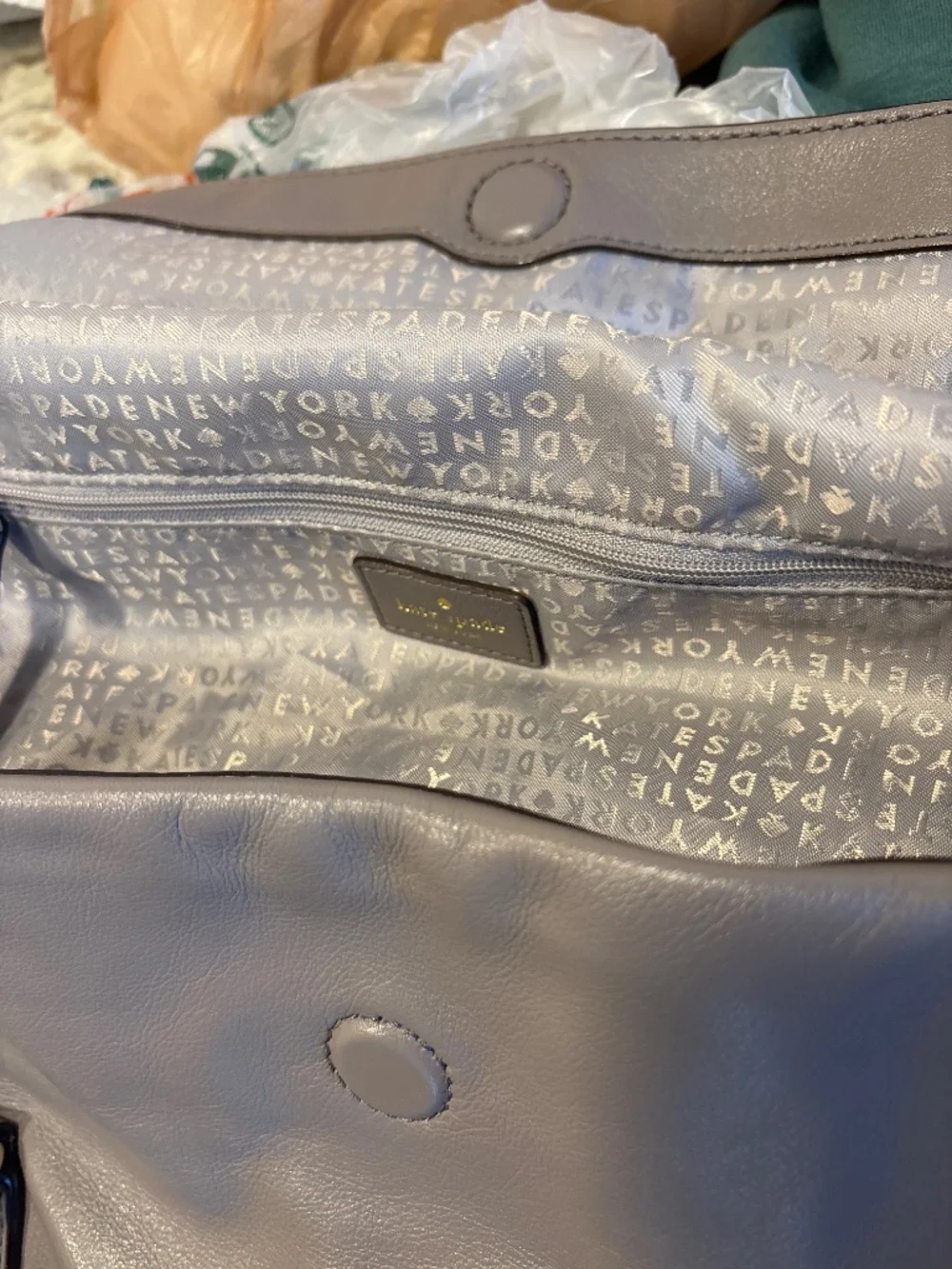 Kate Spade Fremont Place Travel Carmen Handbag In Hare Grey